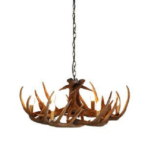 Wilderness 6 Arm Antler Chandelier